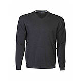 Елегантний чоловічий светр з V-подібним декольте, фото 6