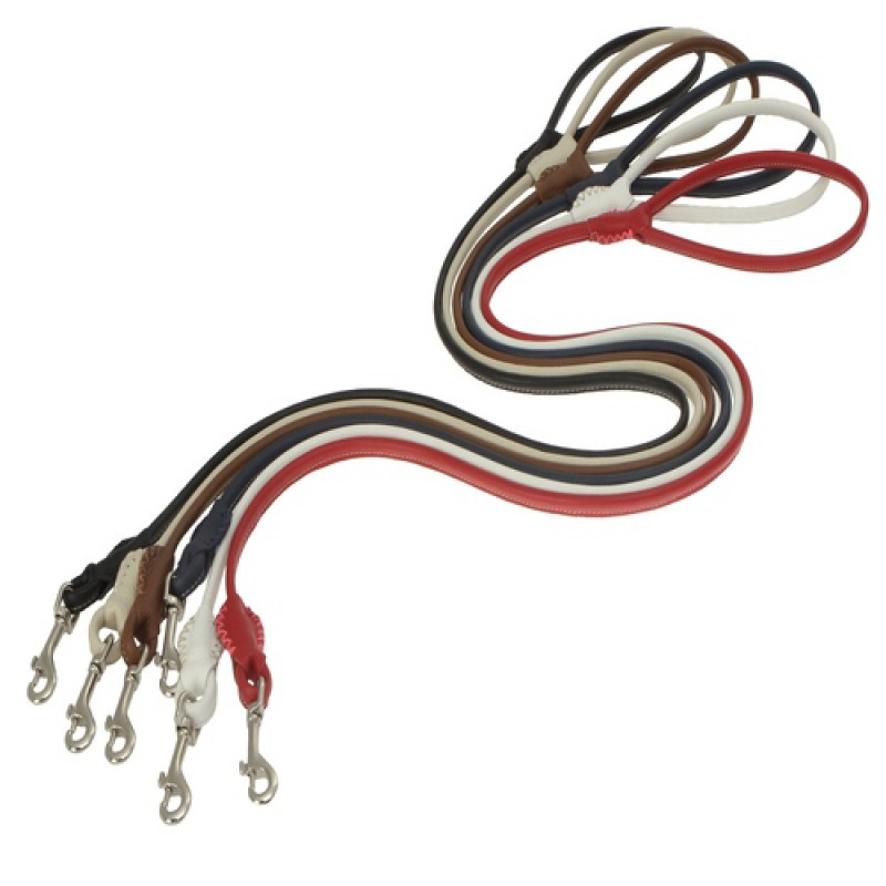 65326 Повідець 13мм "ПРЕМІУМ" шкіряний круглий 1.5м Бежевий