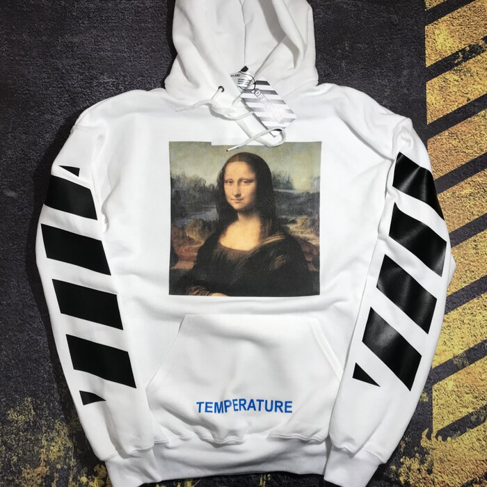 Толстовка Off White Mona Lisa White | Худі офф вайт | кенгуру оф вайт XS
