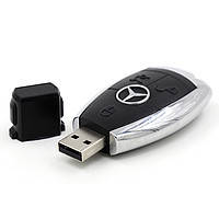 USB флешка 16GB в виде ключа зажигания Mercedes Мерседес + Подарочная Коробочка