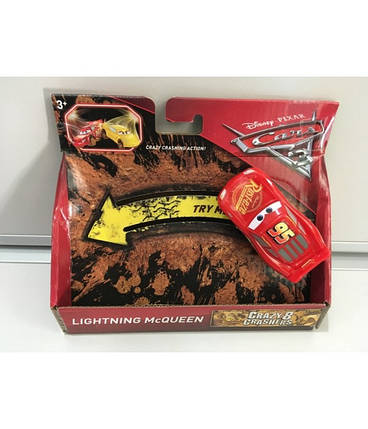 Іграшка Машинка Disney Pixar Cars 3 Crazy 8 Crashers Lightning McQueen, фото 2