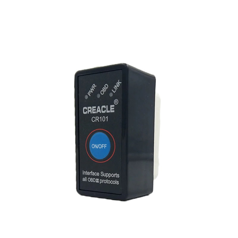 ELM327 v1.5 CREACLE CR101 (безпров Bluetooth) с кнопкой OBDII OBD2 інтерфес під'єднання до ПК блютуз