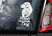 Польская подгалянская овчарка, татранская овчарка, польская горная собака стикер