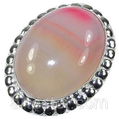 Срібне кільце з агатом, фото 1