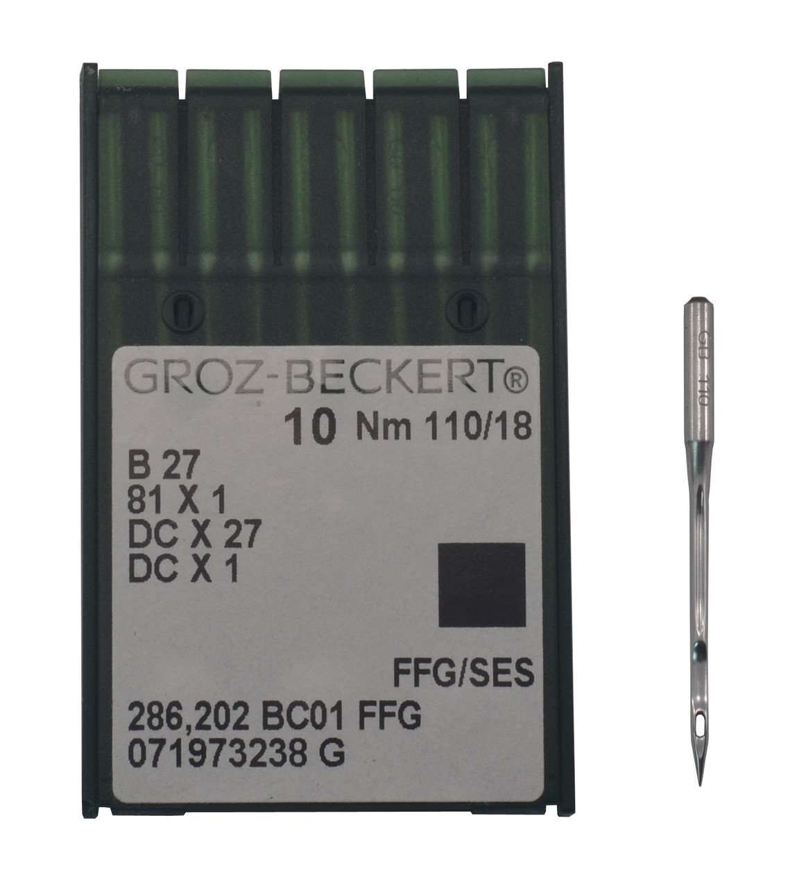 Голка до швейної оверлочної машинці, GROZ-BECKERT, B27 №110/18