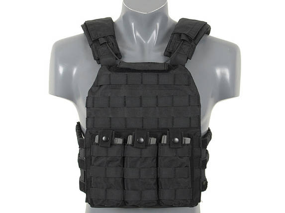 First Defense Plate Carrier - Black [8FIELDS] (для страйкбола), фото 2