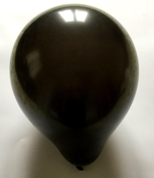 Латексна куля матова чорна, 25 см