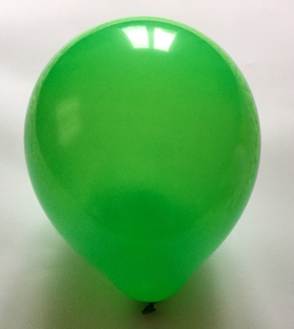 Латексна куля матова зелена 10 ⁇ 