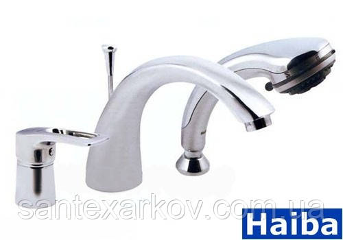 Змішувач врізний на 3 отвори для ванни Haiba Hansberg- 022