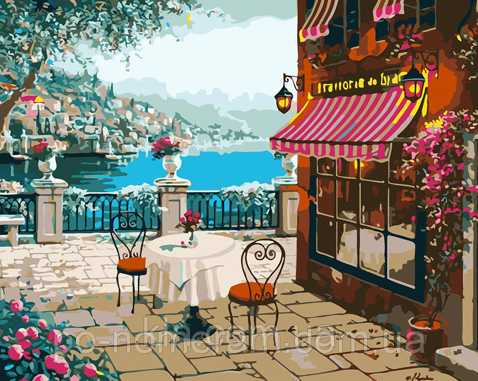Картина за номерами Menglei MG1099 Спогади про Белладжіо 40 х 50 см 950 місто, фото 1