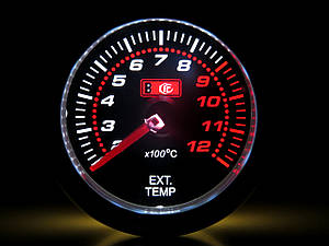 LED 7708-2 Тюнінговий автомобільний прилад Ket Gauge температура вихлопних газів EGT