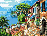 Картина по номерам Menglei MG1051 Кафе на берегу 40 х 50 см 950 город