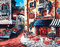 Картина по номерам Menglei MG078 Кафе на углу улицы 40 х 50 см 950 город