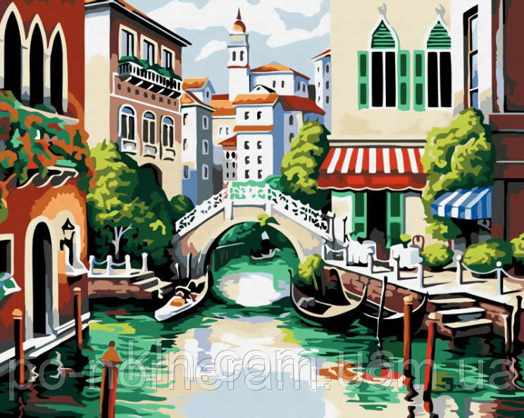 Картина за номерами Menglei MG175 Венеція 40 х 50 см 950 місто, фото 1