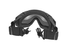 Gogle захисні окуляри з монтажем на каску/шолом - BLACK [FMA] (для страйкболу)