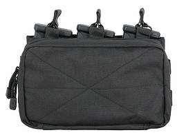 Потрійний подсумок винтовочный з кишенею - Black [8FIELDS] (для страйкболу)