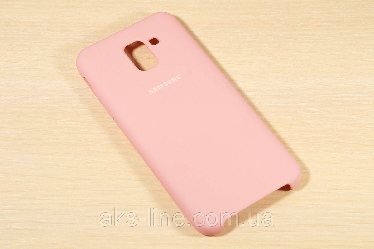 Чехол Silicone Cover Samsung J6 2018 (Pink) 