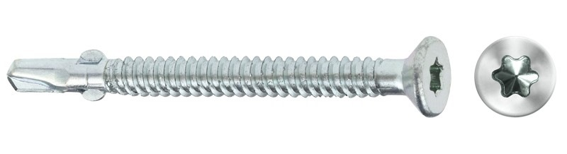 Винт самосверлящий крепление дерево к металлу 6,3х60 (шлиц TORX 30) (200шт)