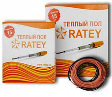 Нагрівальний кабель RATEY RD1 175 Вт / 9,8 м (1,2 м2) у стяжку, тепла підлога електрична Ратея, одножильна
