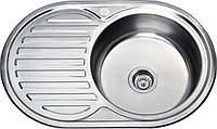 Врезная кухонная мойка из нержавеющей стали Platinum 7750 Сатин 0.6