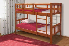 Ліжко двох'ярусне дерев'яне Бай-бай