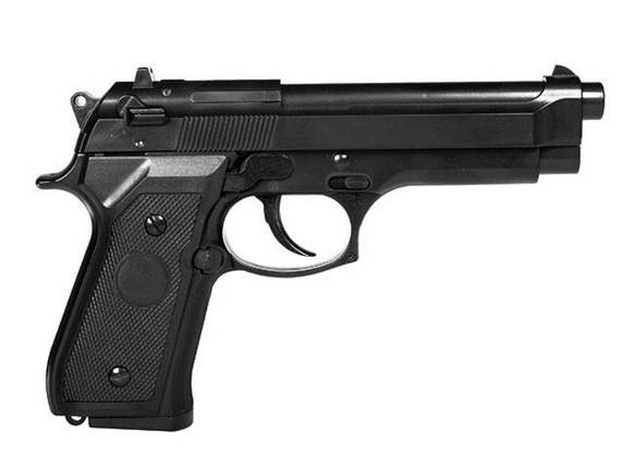 Страйкбольний пістолет M92F/M9 Non-Blowback Airsoft Gas Pistol — Black [STTi] (для стрейкболу), фото 2
