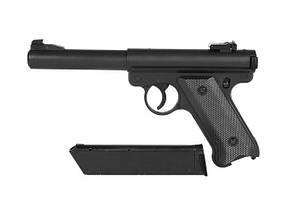 Страйкбольний пістолет Ruger MK1 Black Gas GNB [ASG] (для страйкболу), фото 4