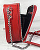65-3 Натуральна шкіра, Сумка жіноча крос-боді червона сап'ян, фото 8