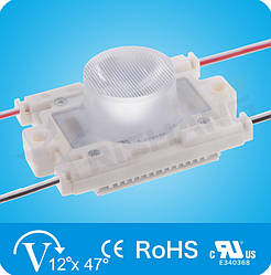 Светодиодный модуль MG21DB Rishang (254Lm) с линзой (по оси X=47° & Y=12°) для ситилайтов, DC 12V, IP68