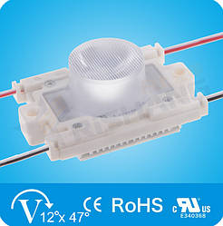 Светодиодный модуль MG21DB Rishang (254Lm)  с линзой (по оси X=47° & Y=12°) для ситилайтов, DC 12V, IP68
