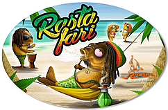 Наклейка "Rastafari" 9,5 * 14,5cм