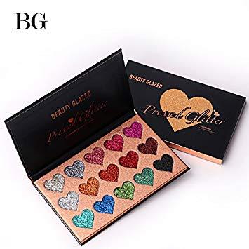 Beauty Glazed Pressed Glitter 15 extremely tiny glitter shadows набір глітерів 15 кольорів