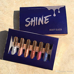 Набір рідких глітерів для очей і губ Beauty Glazed SHINE!!!!, фото 1