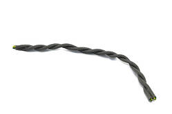 Провід кручений подвійний 2х0,75 для ретро проводки на освітлення сірий