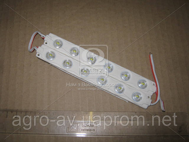 Купити Діодний модуль 6 LED 12V (5730) з лінзою 1,2 W колір свічок-я ...