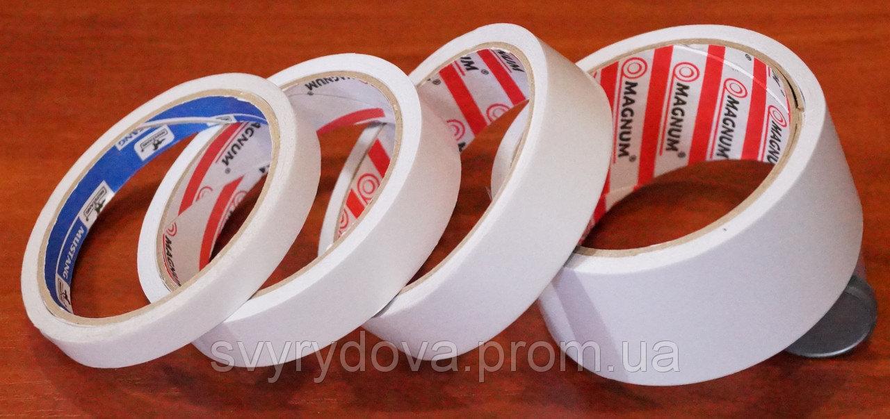 Скотч двосторонній білий на поліпропіленовій основі (канцелярський) 45мм*20м