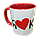 Чашка (кружка) "красная" с нанесением логотипа, фотографии, надписи, фото 3