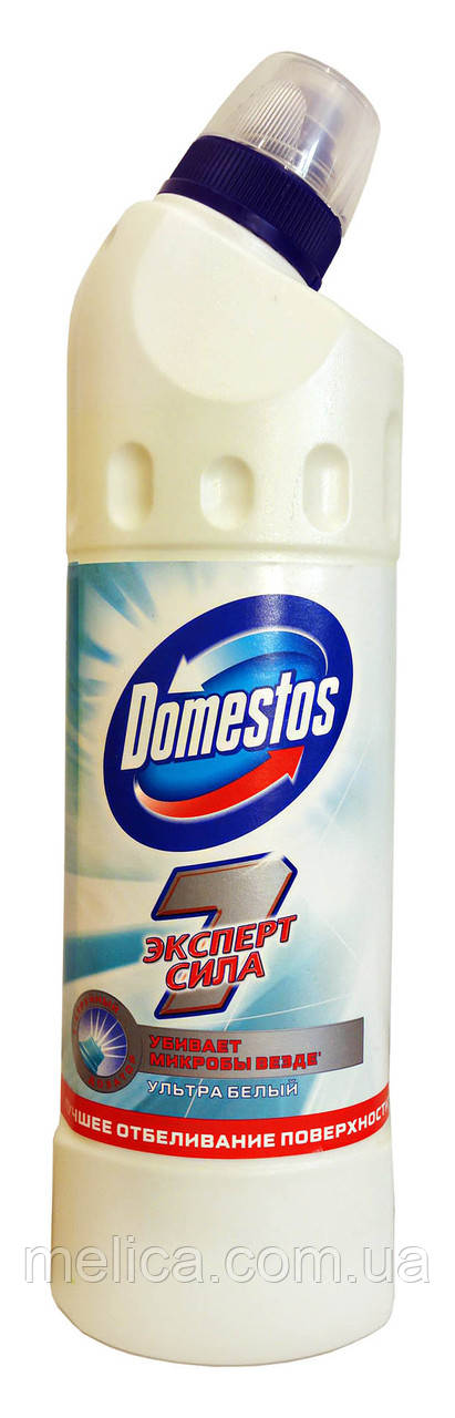 Чистящее средство для унитаза Domestos Эксперт сила 7 Ультра Белый - 500 мл. - фото 1 - id-p163710208