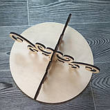 Стійка для торта з дерева 30 см, фото 2