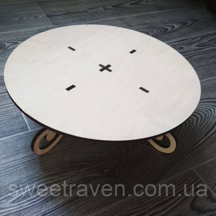 Стійка для торта з дерева 30 см, фото 1