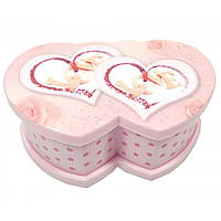 Музична скринька "Сердечка" (16х10х6,5 см)