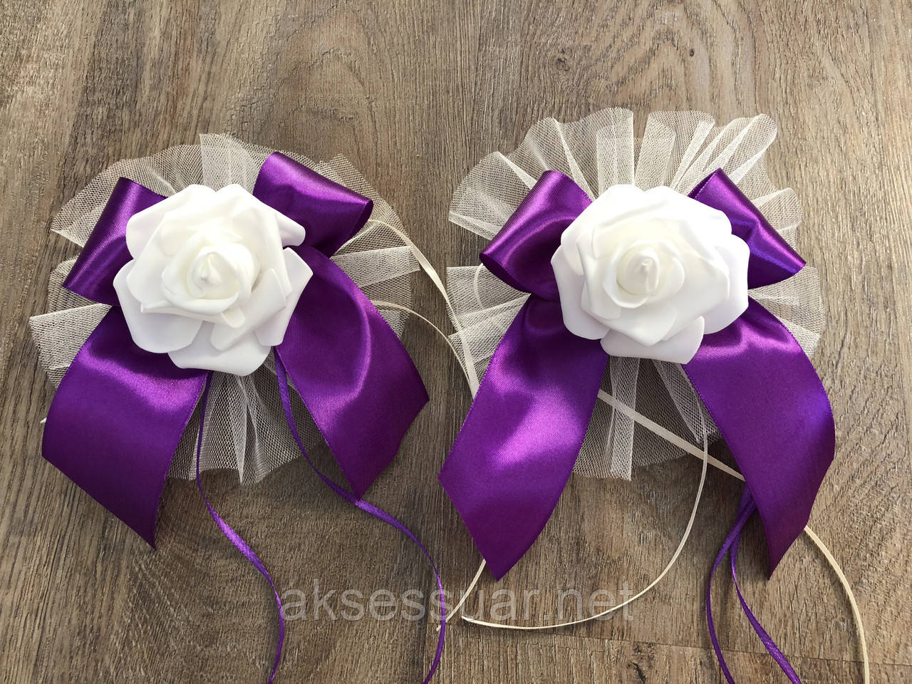 Прикраси на ручки весільного автомобіля, фото 1