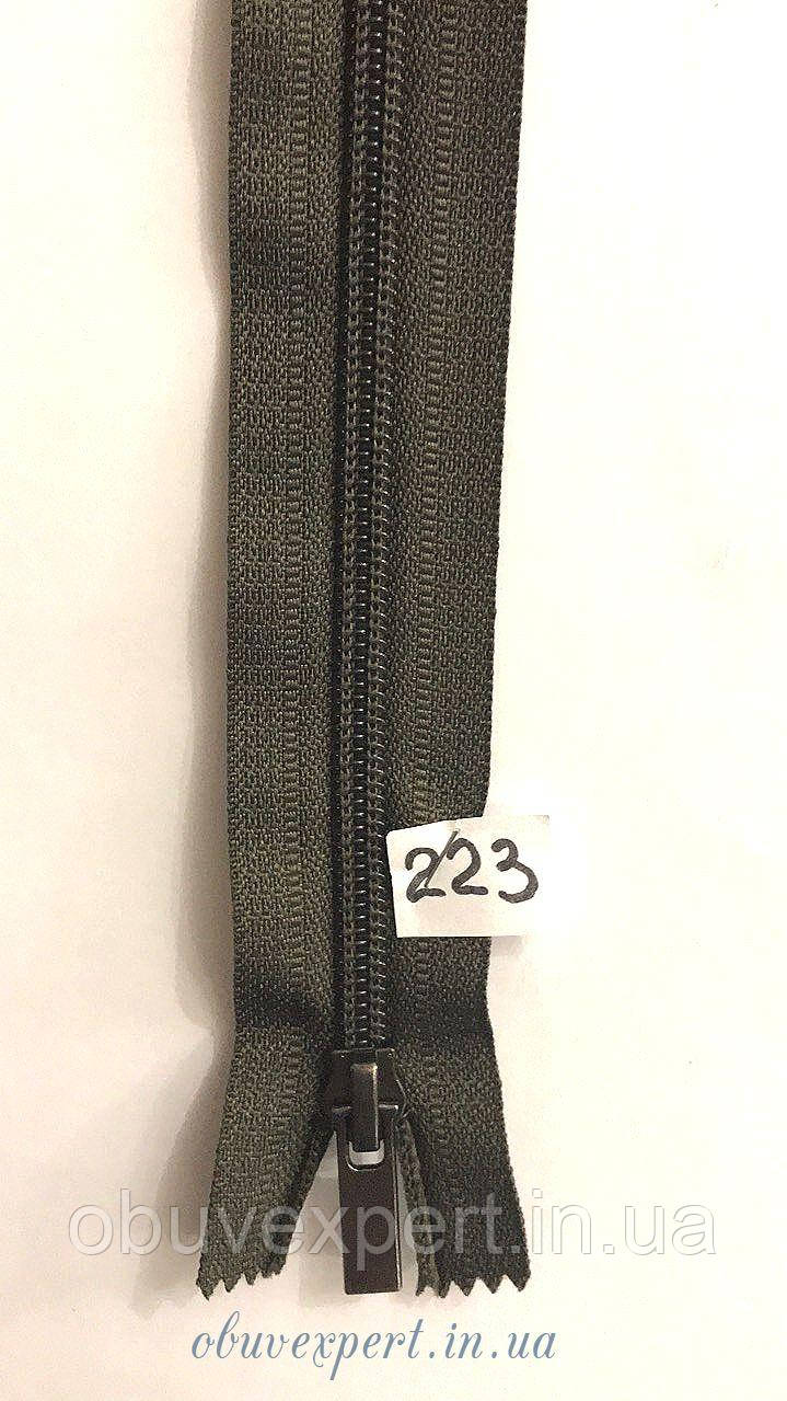 Блискавка спіраль №7 M-ZIP, 50 см, колір хакі (223)