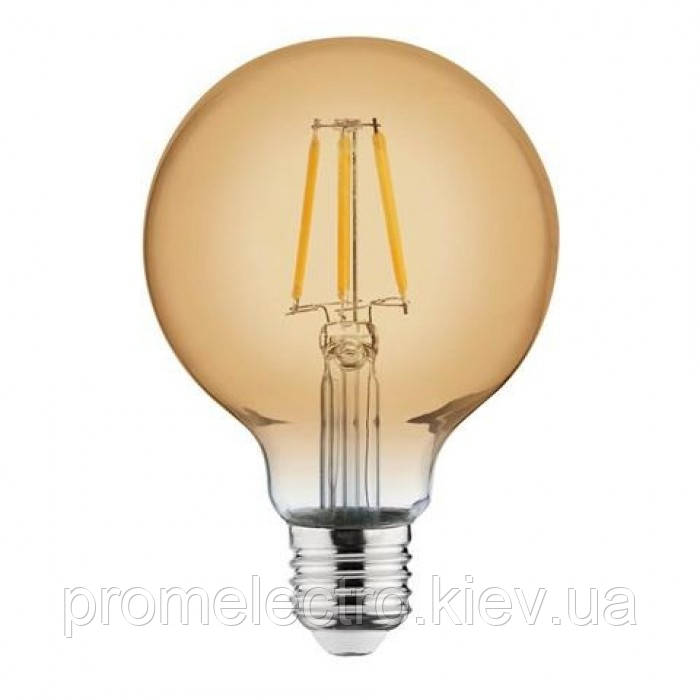 Світлодіодна лампа FILAMENT RUSTIC GLOBE-6 6W E27 2200К