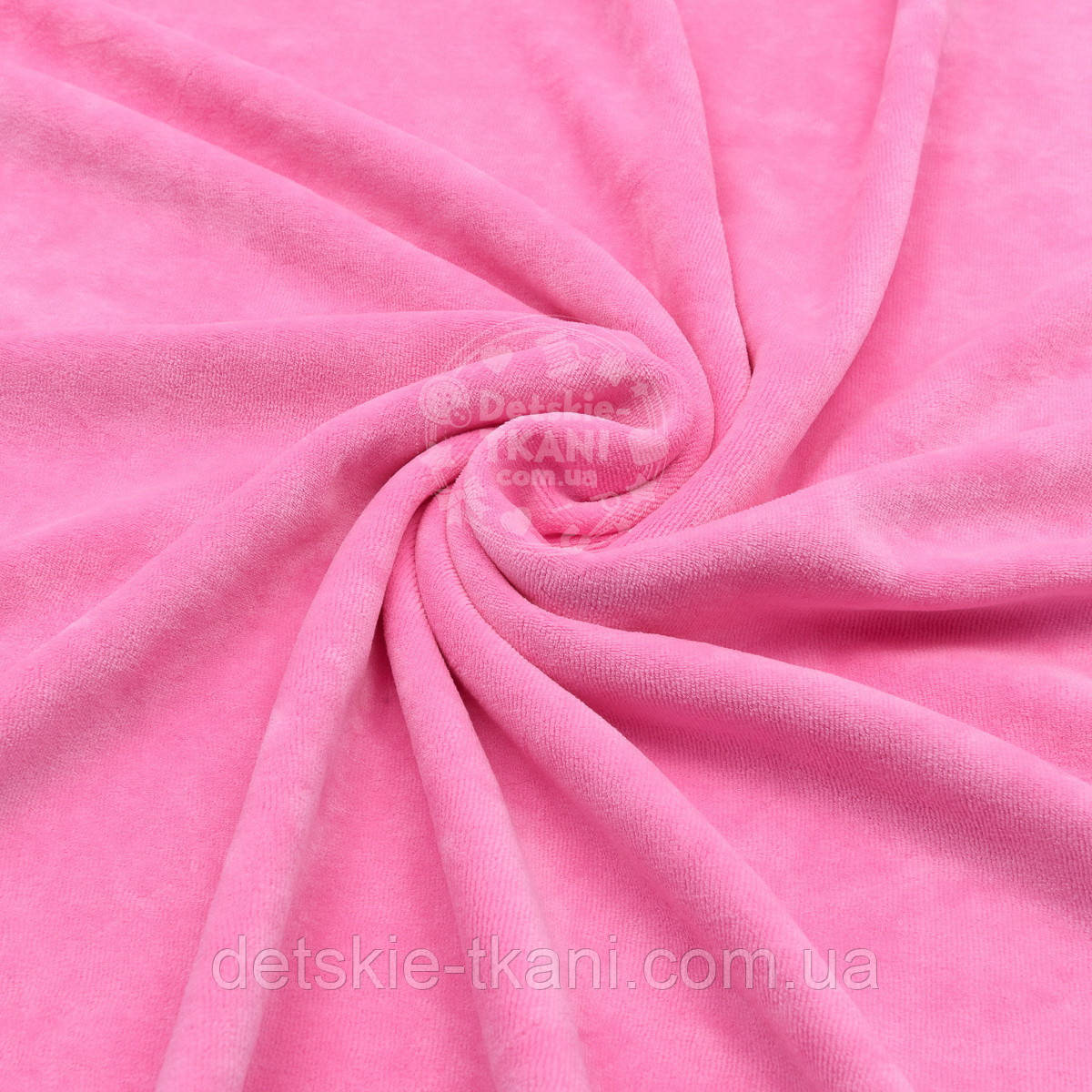 Бавовняний велюр темно-рожевого кольору, фото 1