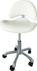 Стілець майстра для косметолога колір білий