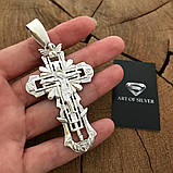 Срібний 925 чоловічий хрест, фото 4