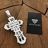 Срібний 925 чоловічий хрест, фото 3