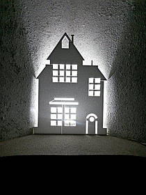 Новорічний декор для вікон Панорама No5. 50 см. Толщ 3 см.