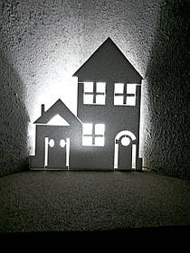 Новорічний декор для вікон Панорама No6. 50 см. Толщ 3 см.